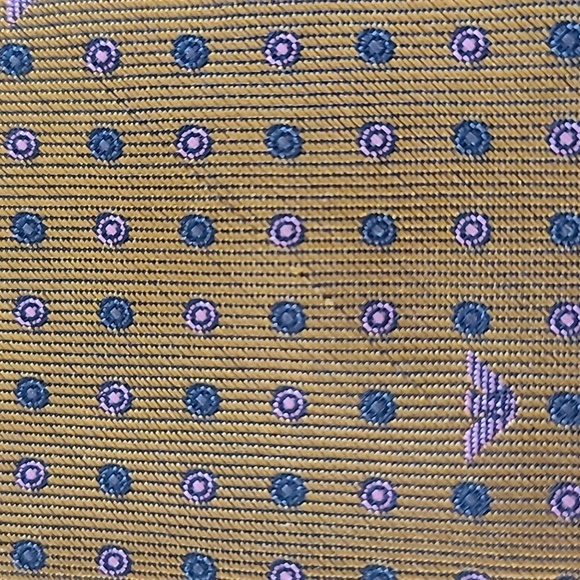 ARMANI Gold/Bronze vintage 100% silk tie - Picture 13 of 13